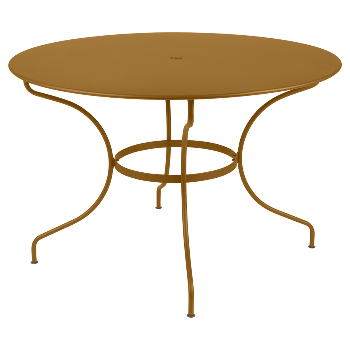 Table ronde 117cm OPERA + Fermob pain d'épices 