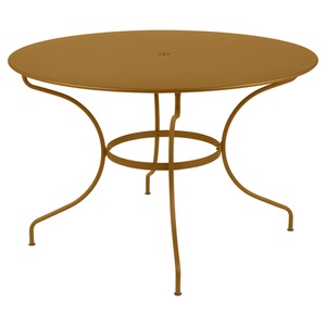 Table ronde 117cm OPERA + Fermob pain d'épices 
