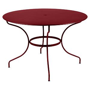 Table ronde 117cm OPERA + Fermob piment