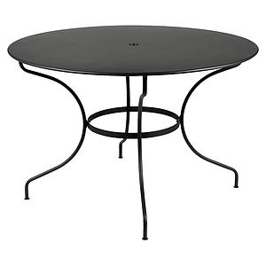 Table ronde 117cm OPERA + Fermob réglisse