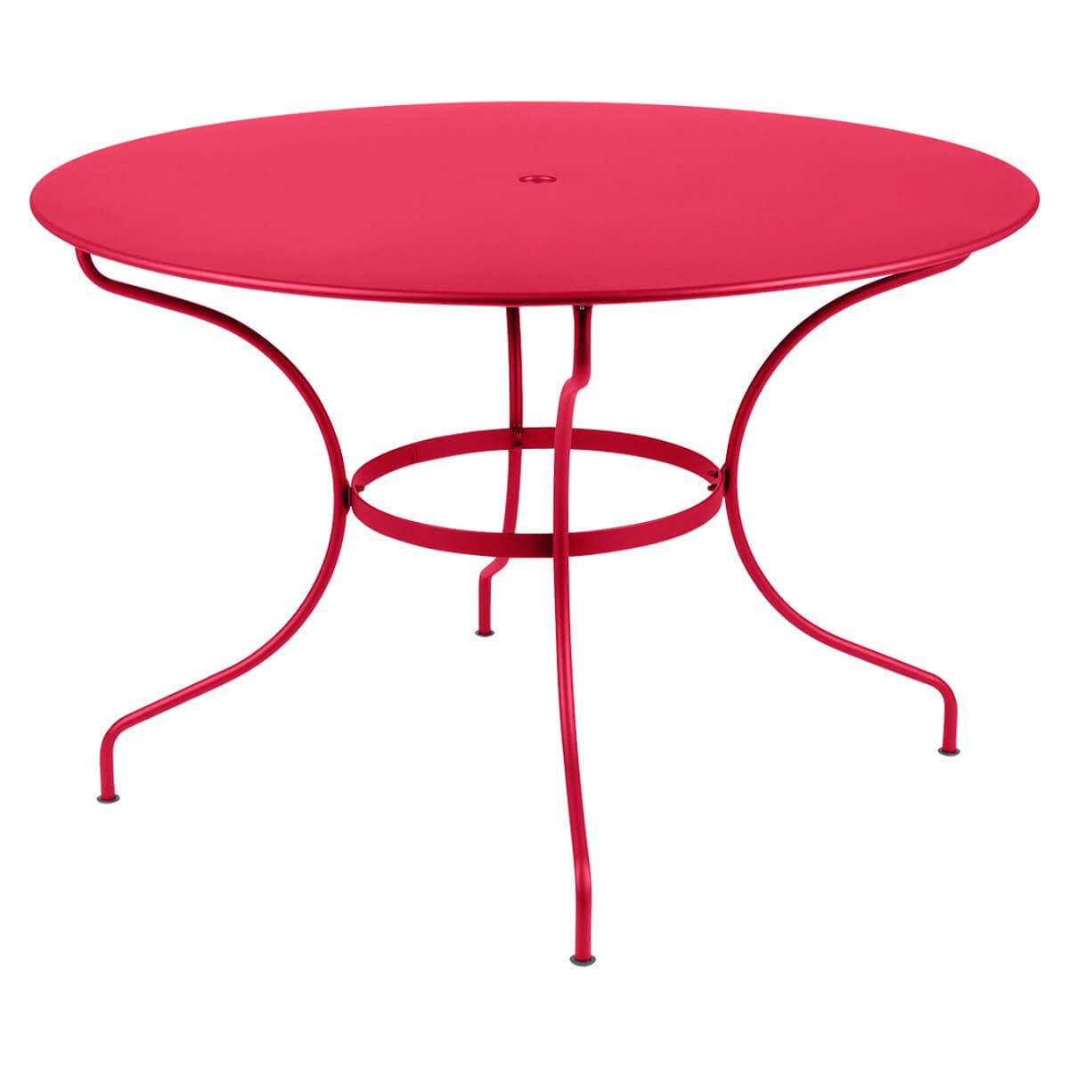 Table ronde 117cm OPERA + Fermob rose praline
