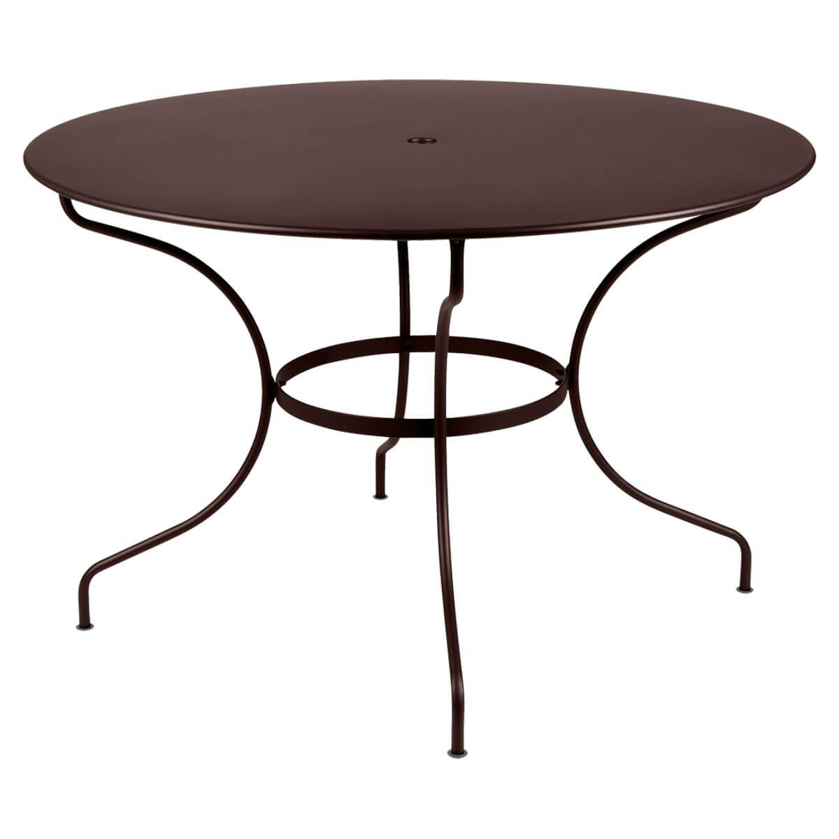 Table ronde 117cm OPERA Fermob rouille