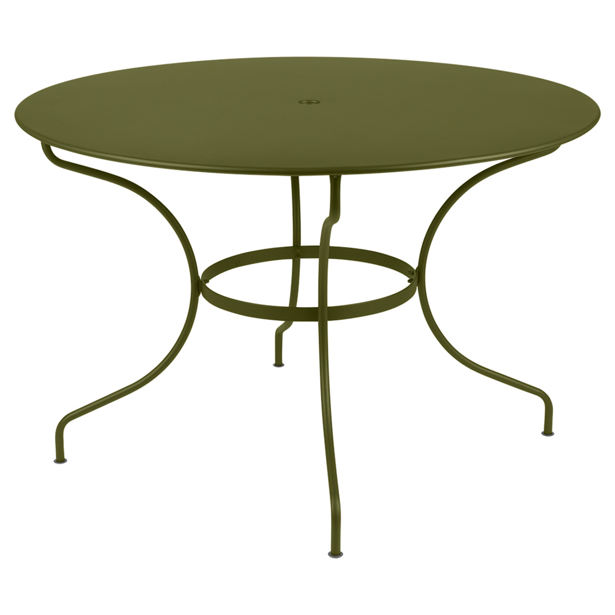 Table ronde 117cm OPERA + Fermob vert pesto