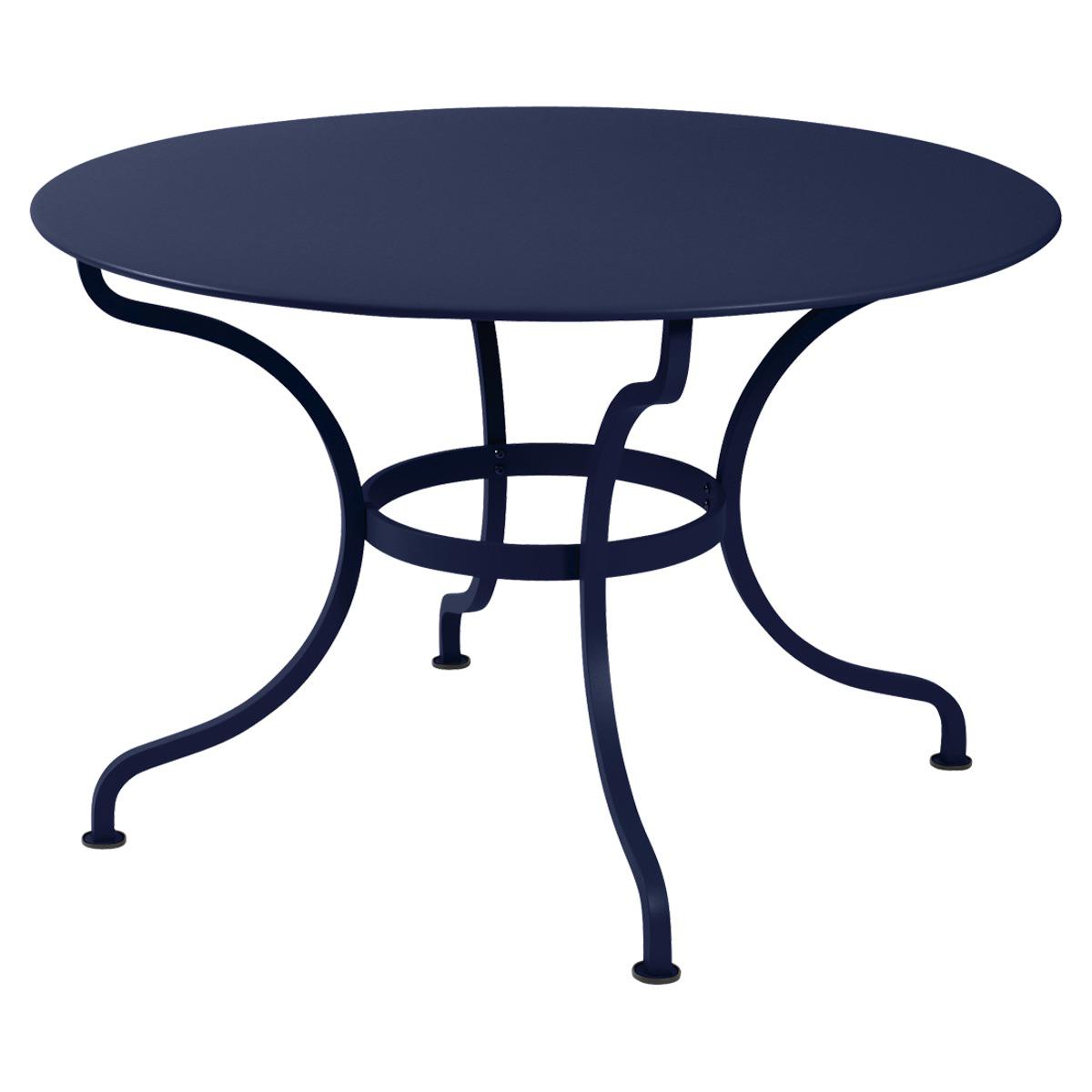 Table ronde 117cm ROMANE Fermob bleu abysse