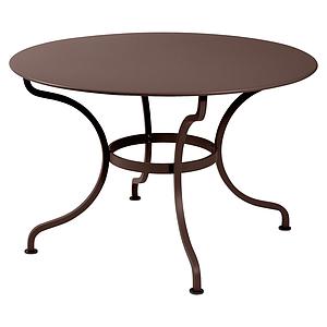 Table ronde 117cm ROMANE Fermob brun rouille