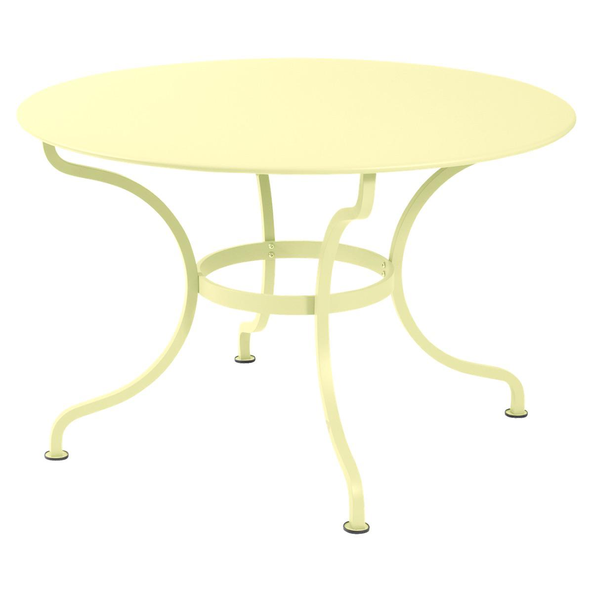 Table ronde 117cm ROMANE Fermob citron givré