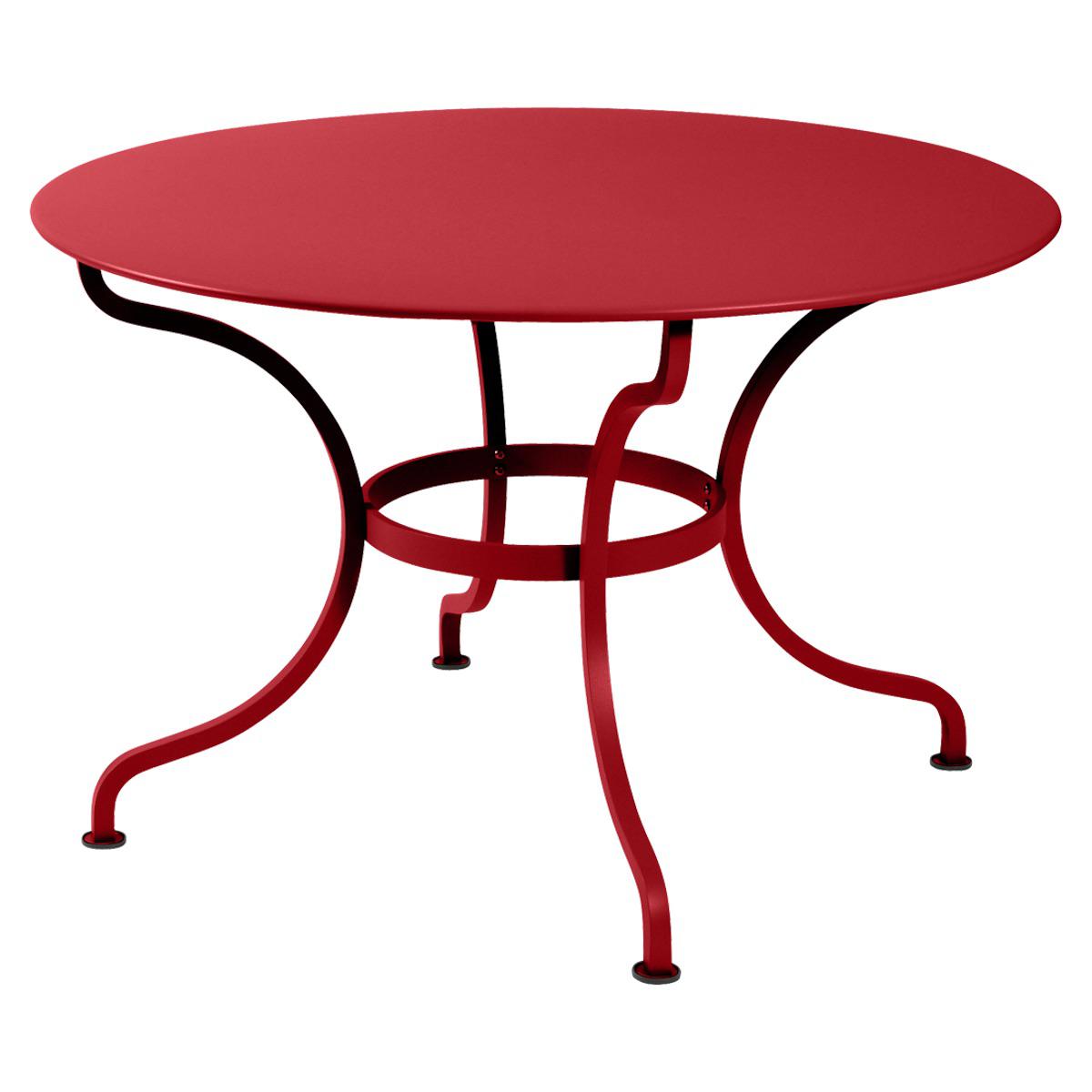 Table ronde 117cm ROMANE Fermob coquelicot