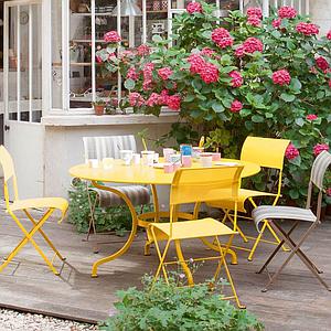 Table ronde 117cm ROMANE Fermob romarin