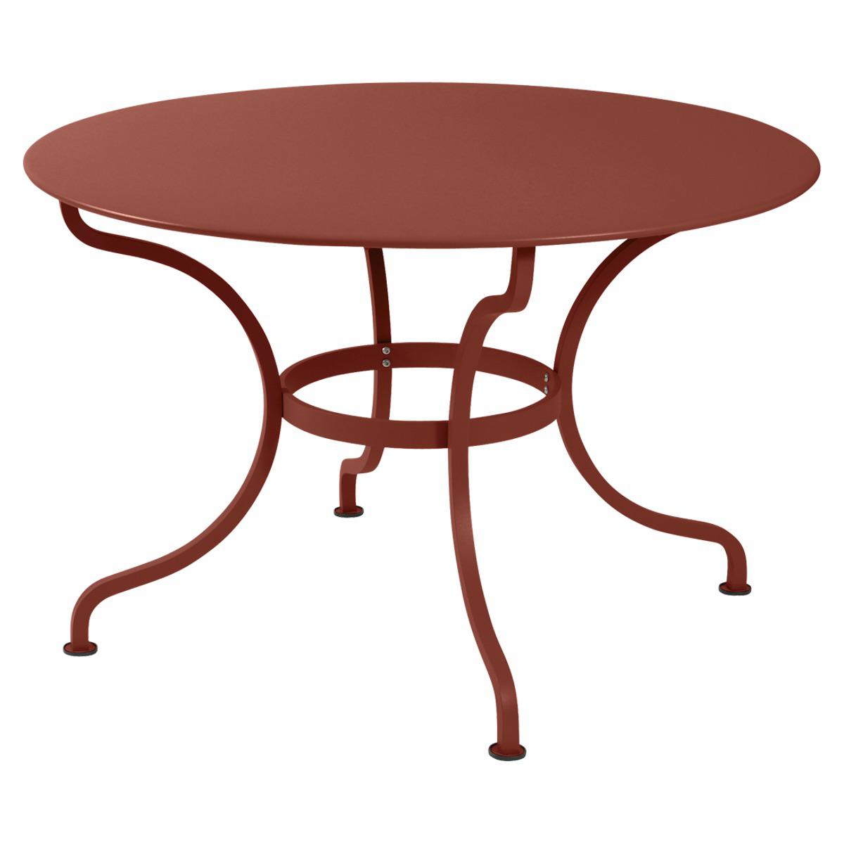 Table ronde 117cm ROMANE Fermob rouge ocre