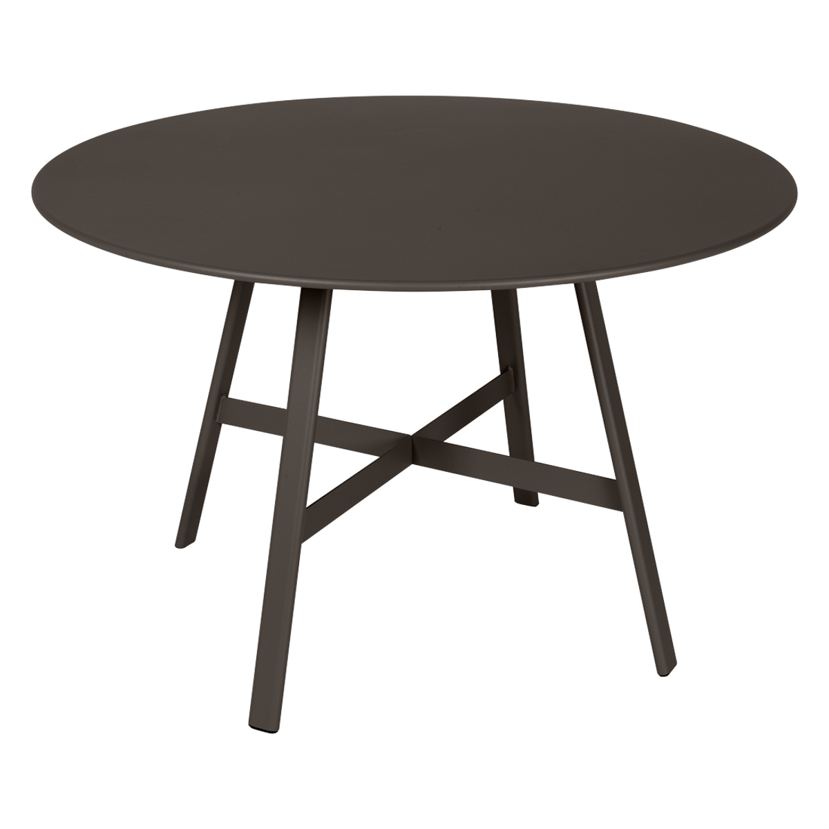 Table ronde 117cm SO'O Fermob brun tonka 