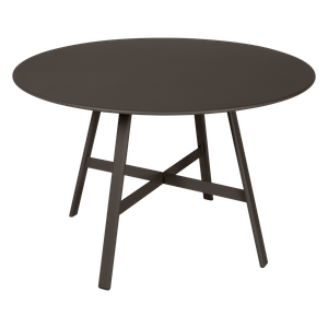 Table ronde 117cm SO'O Fermob brun tonka 