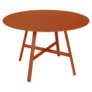 Table ronde 117cm SO'O Fermob orange confite