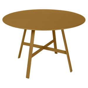Table ronde 117cm SO'O Fermob pain d'épices 