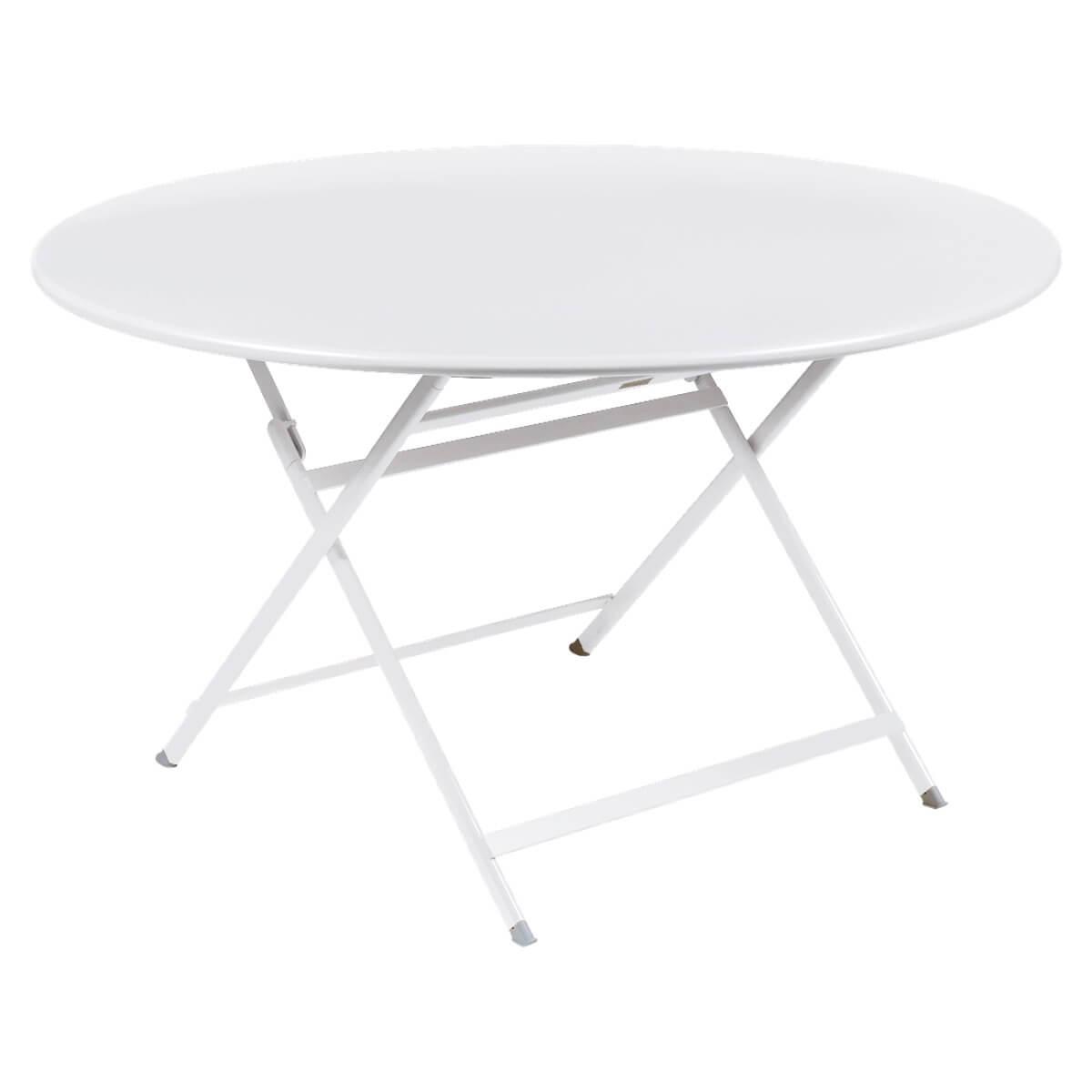 Table ronde 128cm CARACTERE Fermob blanc coton