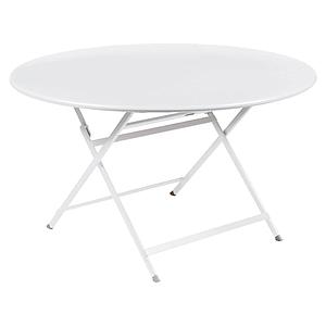 Table ronde 128cm CARACTERE Fermob blanc coton
