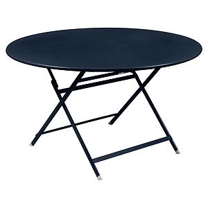 Table ronde 128cm CARACTERE Fermob bleu abysse