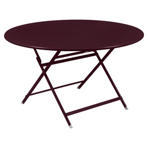 Table ronde 128cm CARACTERE Fermob Cerise noire