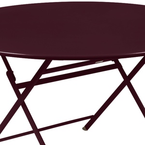Table ronde 128cm CARACTERE Fermob Cerise noire