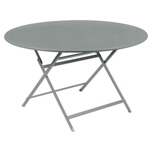 Table ronde 128cm CARACTERE Fermob gris lapilli