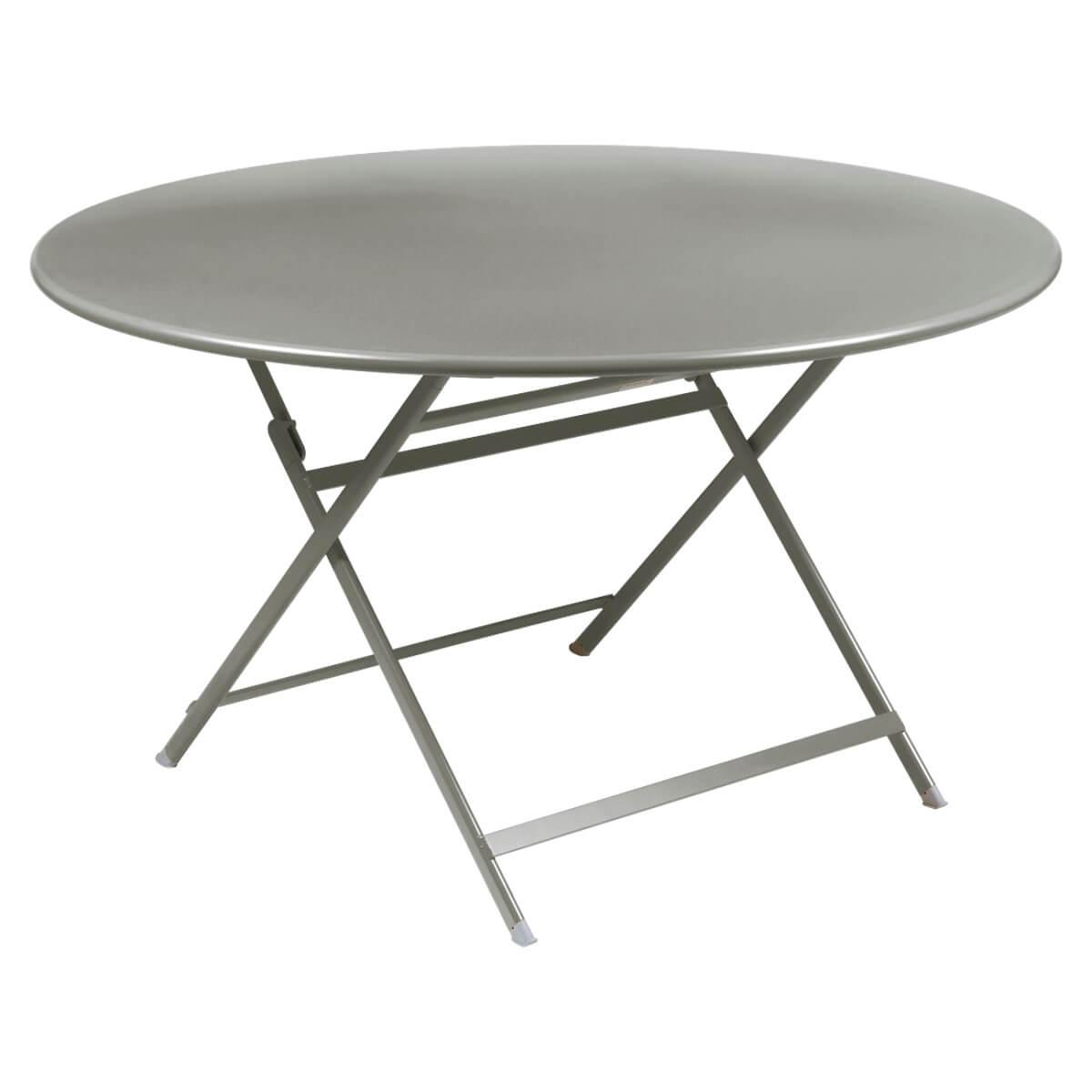 Table ronde 128cm CARACTERE Fermob gris métal