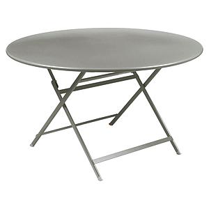 Table ronde 128cm CARACTERE Fermob gris métal