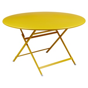 Table ronde 128cm CARACTERE Fermob miel NEW