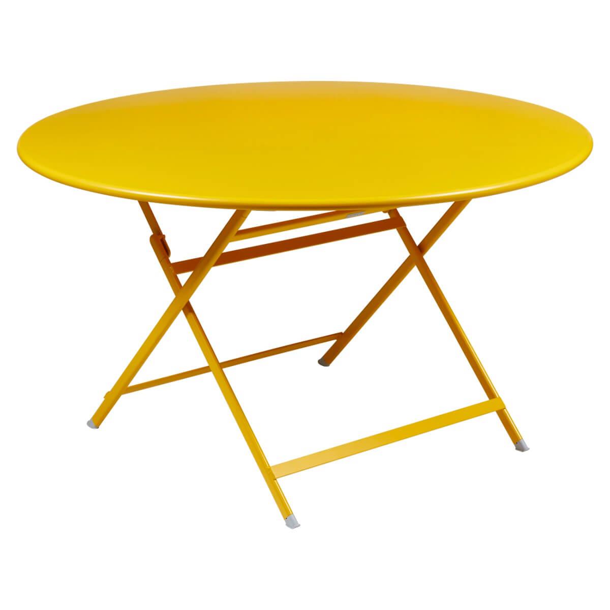 Table ronde 128cm CARACTERE Fermob miel