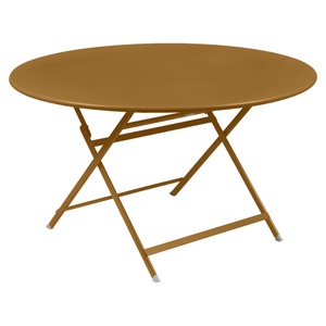 Table ronde 128cm CARACTERE Fermob pain d'épices 