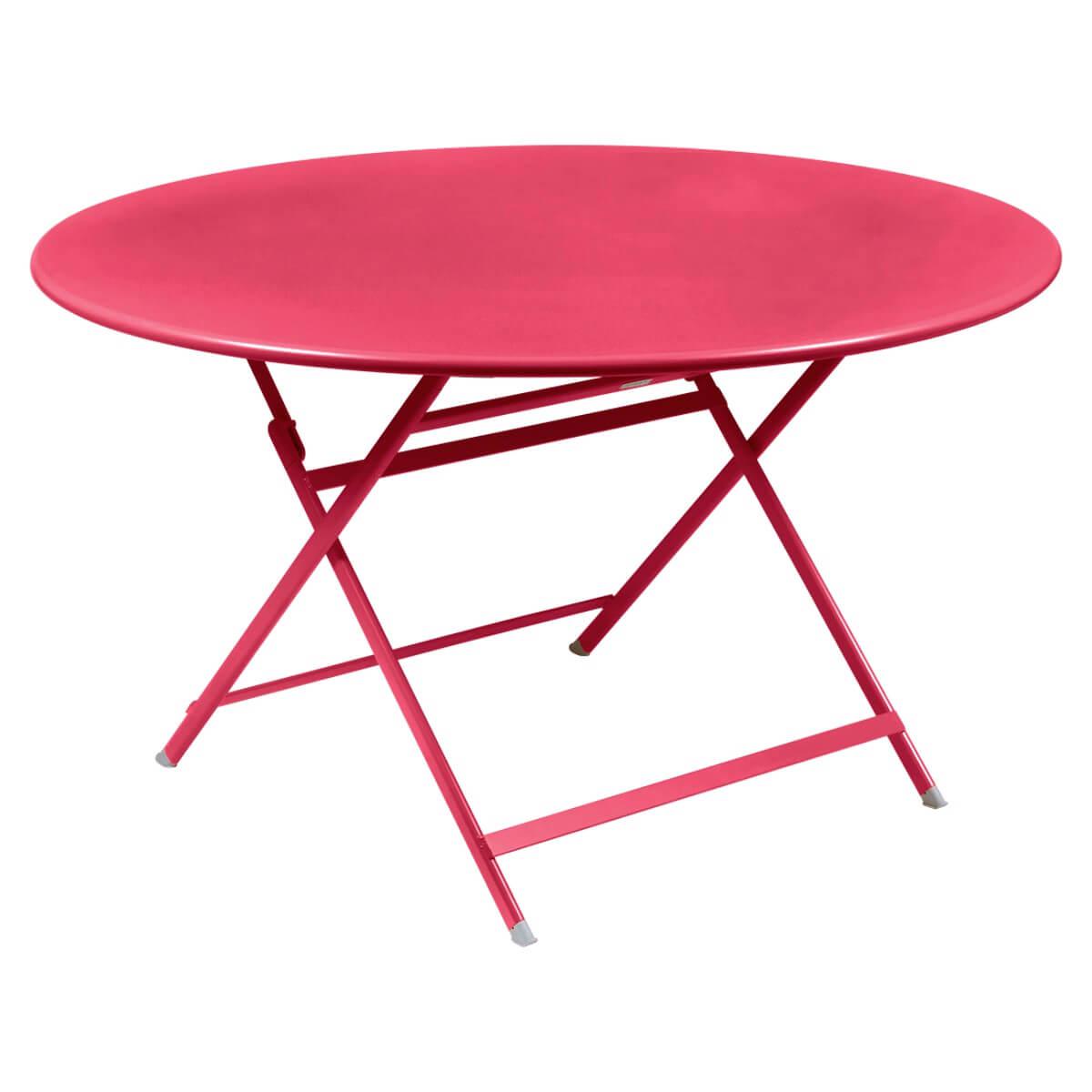 Table ronde 128cm CARACTERE Fermob rose praline