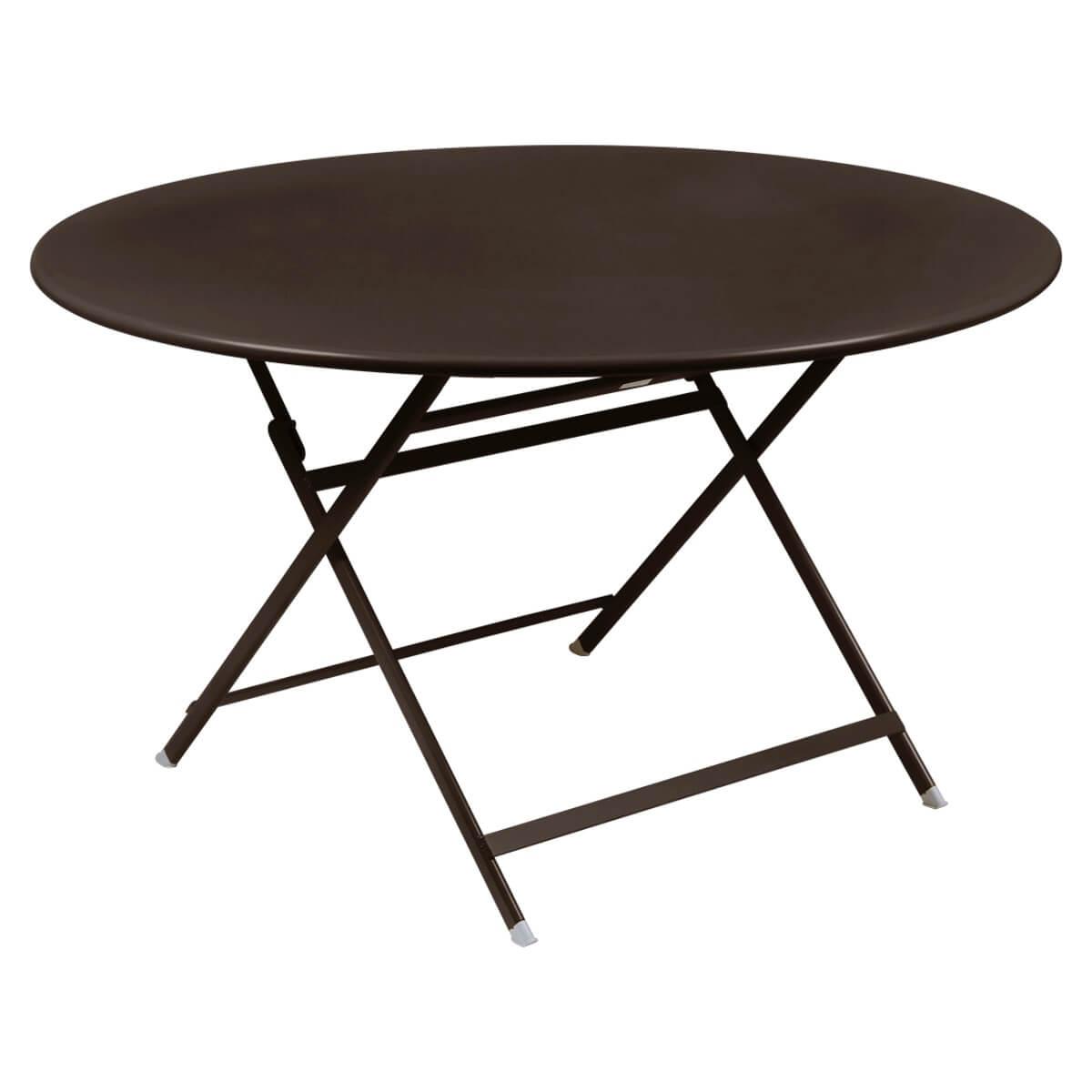 Table ronde 128cm CARACTERE Fermob rouille