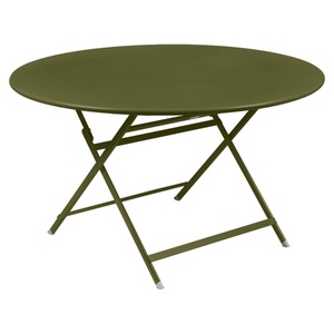 Table ronde 128cm CARACTERE Fermob vert pesto