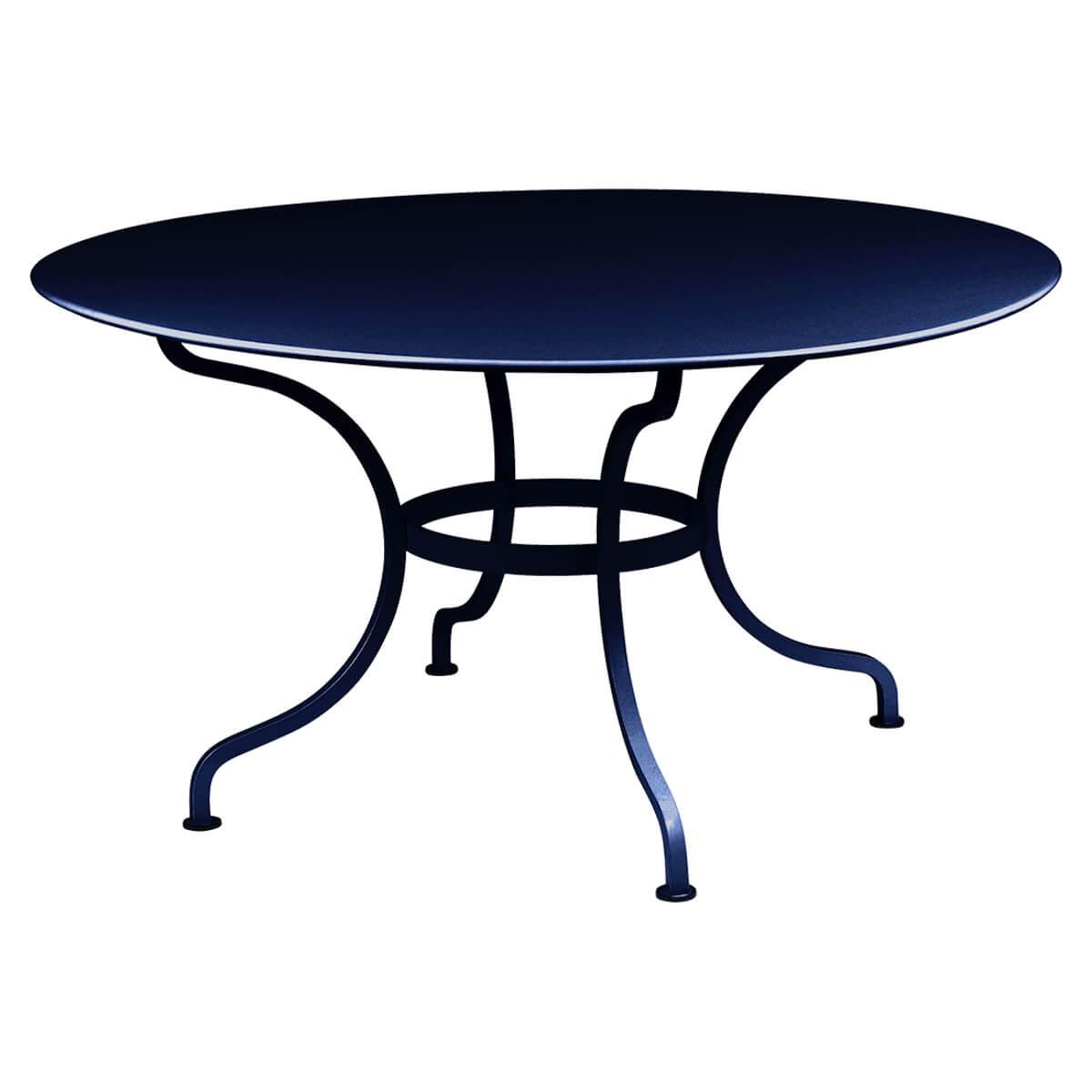 Table ronde 137cm ROMANE Fermob bleu abysse