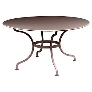 Table ronde 137cm ROMANE Fermob brun rouille