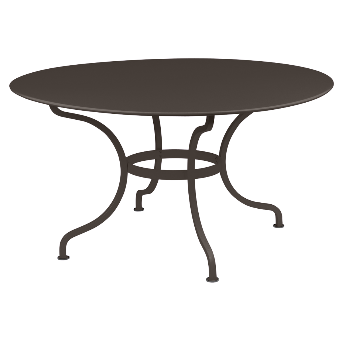 Table ronde 137cm ROMANE Fermob brun tonka