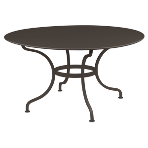 Table ronde 137cm ROMANE Fermob brun tonka