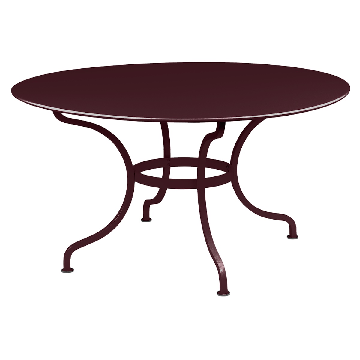 Table ronde 137cm ROMANE Fermob cerise noir