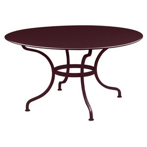 Table ronde 137cm ROMANE Fermob cerise noir
