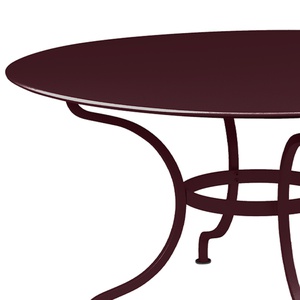 Table ronde 137cm ROMANE Fermob cerise noir