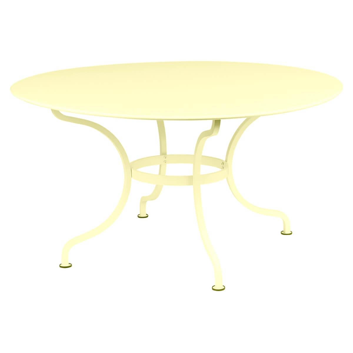 Table ronde 137cm ROMANE Fermob citron givré