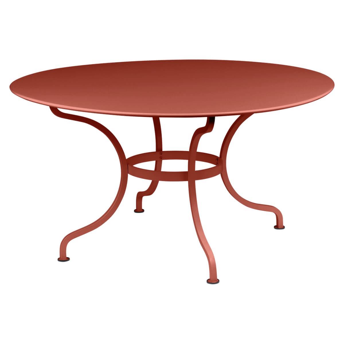 Table ronde 137cm ROMANE Fermob Rouge Ocre
