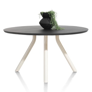 Table ronde 140cm ARVADA Xooon Onyx Nebbia Pied Central