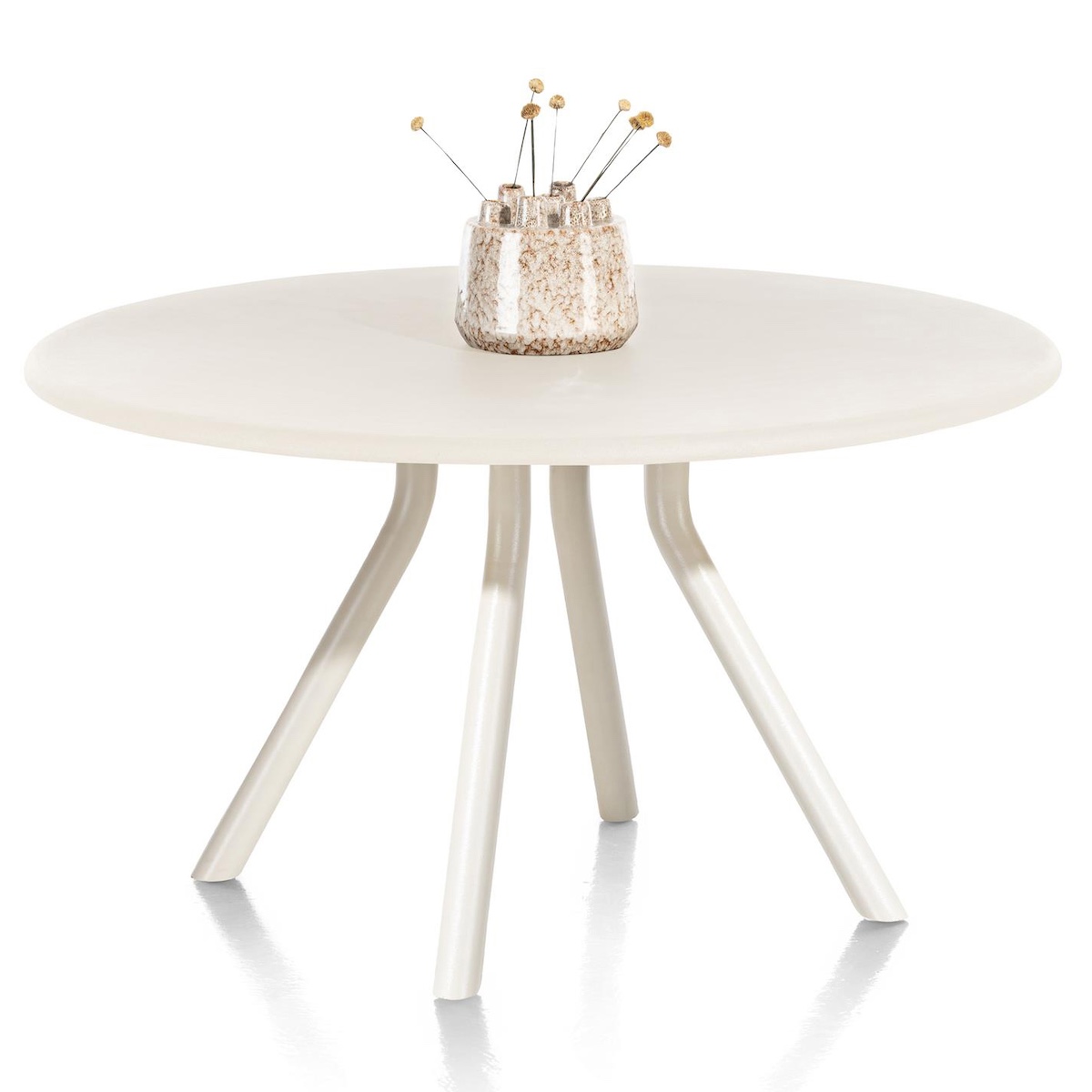 Table ronde 140cm LUND Xooon Nebbia-Pied Central court