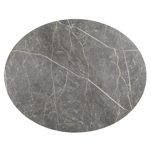 Table ronde 150x120cm ARABAX Xooon Gris Clair