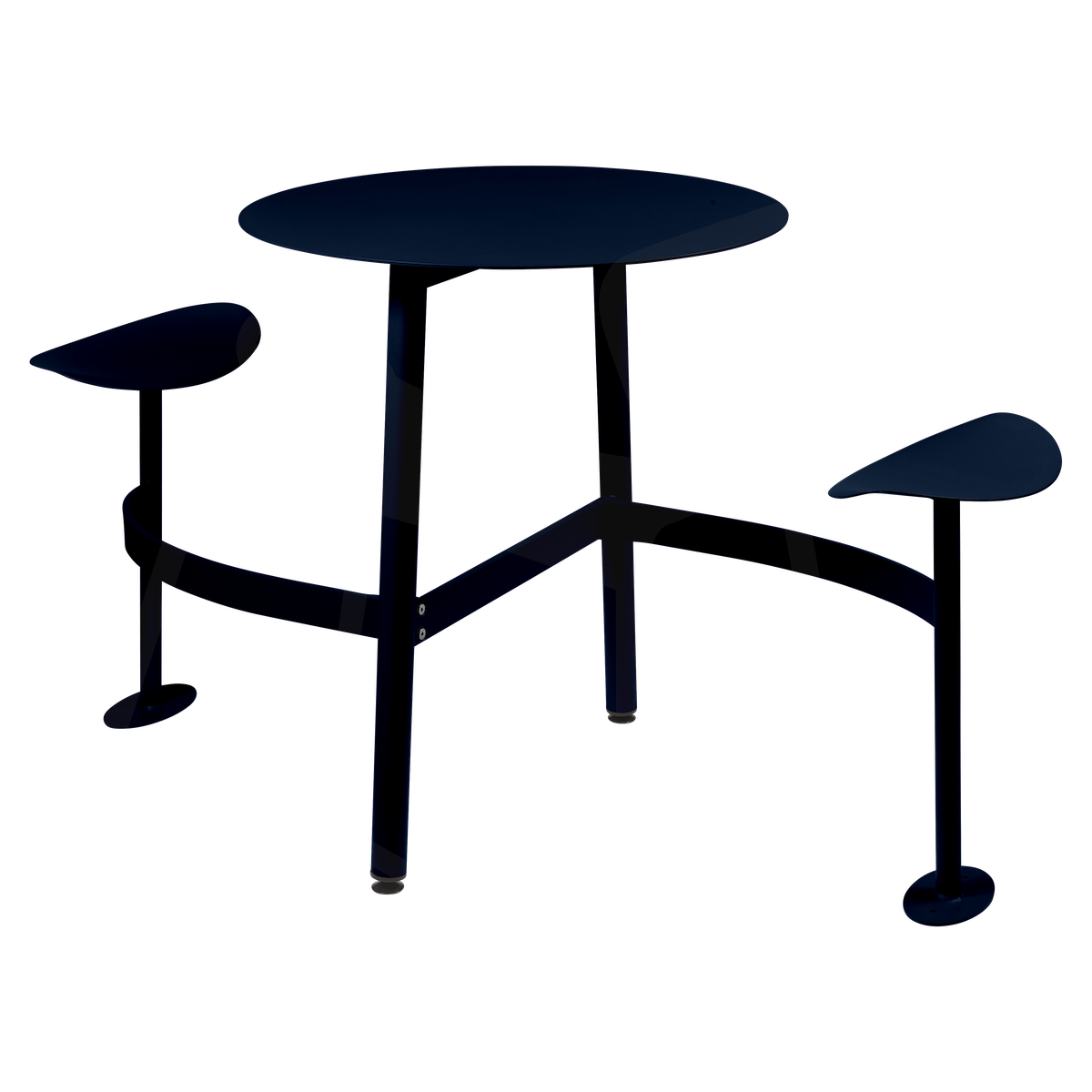 Table ronde 2 places BOLDER Fermob bleu abysse