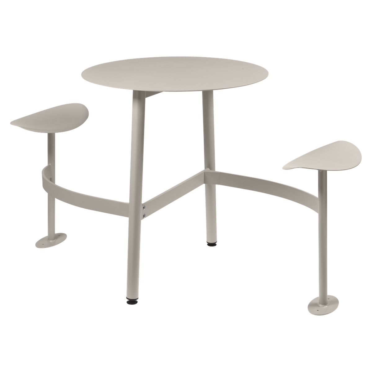 Table ronde 2 places BOLDER Fermob gris argile