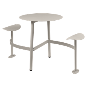 Table ronde 2 places BOLDER Fermob gris argile