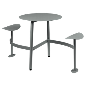 Table ronde 2 places BOLDER Fermob gris lapilli
