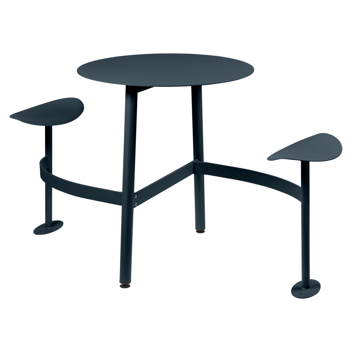Table ronde 2 places BOLDER Fermob gris orage