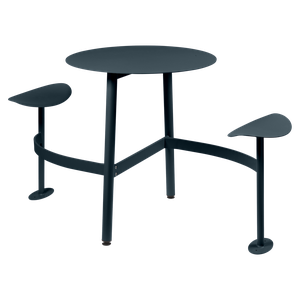 Table ronde 2 places BOLDER Fermob gris orage