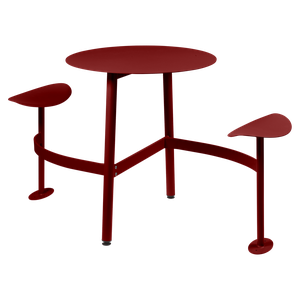 Table ronde 2 places BOLDER Fermob piment